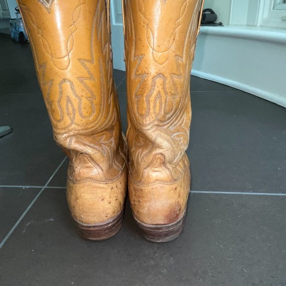 Custom-Made Full Quill Ostrich Lucchese Men\'s Cowboy Boots main image 4